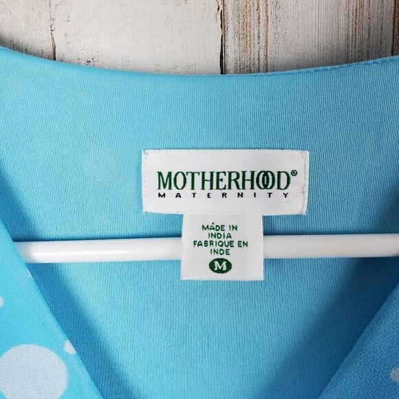 Motherhood Maternity Blouse Blue Size Medium - Picture 3 of 10